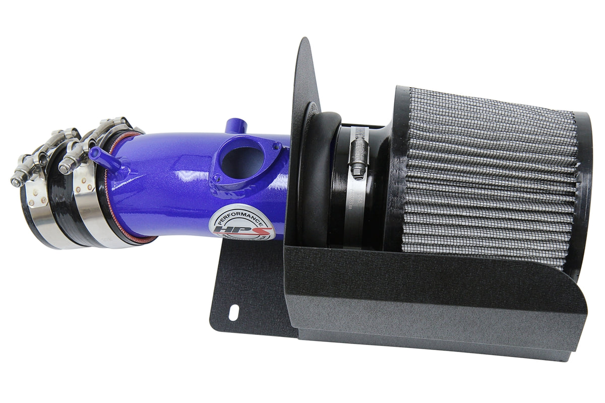 HPS Performance Air Intake Kit with Heat Shield Blue 827-686BL