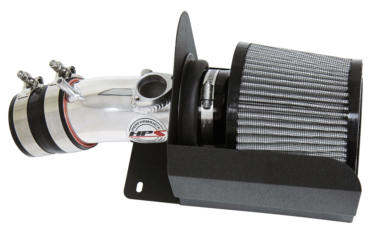 HPS Performance Air Intake Kit with Heat Shield Polished 827-686P