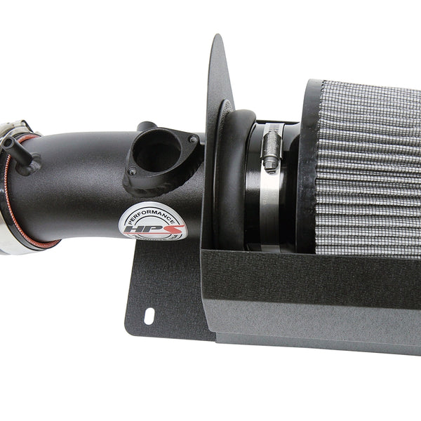 HPS Performance Air Intake Kit with Heat Shield Black 827-686WB