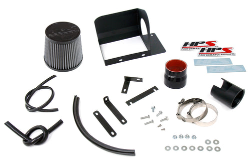 HPS Performance Air Intake Kit with Heat Shield, Black, 827-686WB