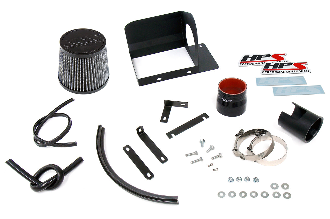 HPS Performance Air Intake Kit with Heat Shield (Polished) - Mazda Mazda3 Skyactiv - (2013-2018)