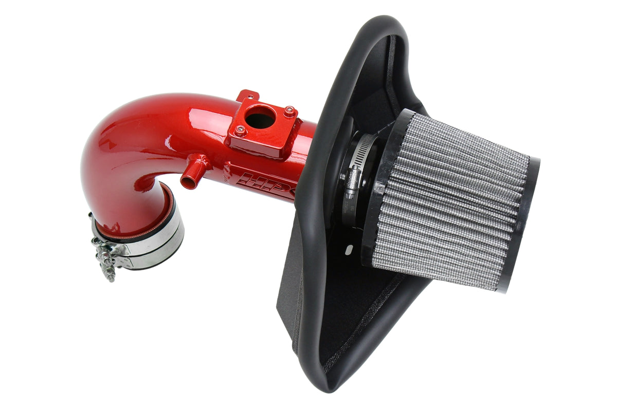 HPS Performance Air Intake Kit with Heat Shield Red 827-687R