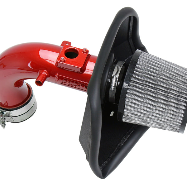 HPS Performance Air Intake Kit with Heat Shield Red 827-687R