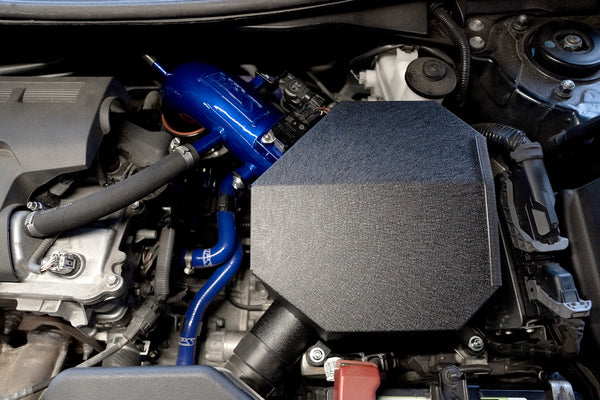 HPS Performance Air Intake Kit with Heat Shield, Red, 827-691R