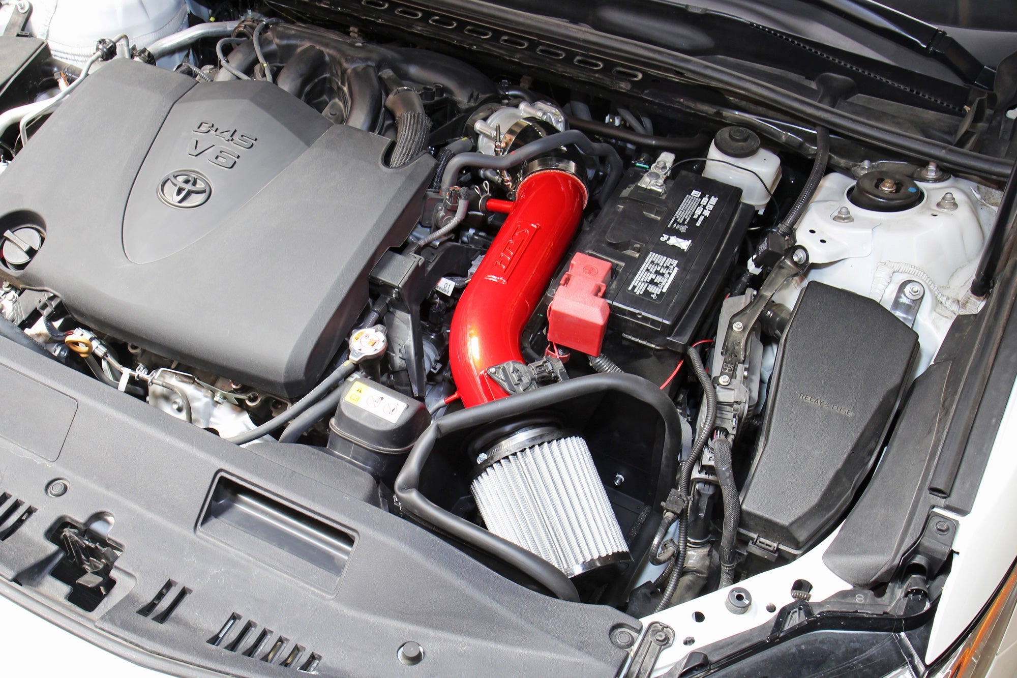 HPS Performance Air Intake Kit with Heat Shield (Polished) - Toyota Camry - (2018-2024)