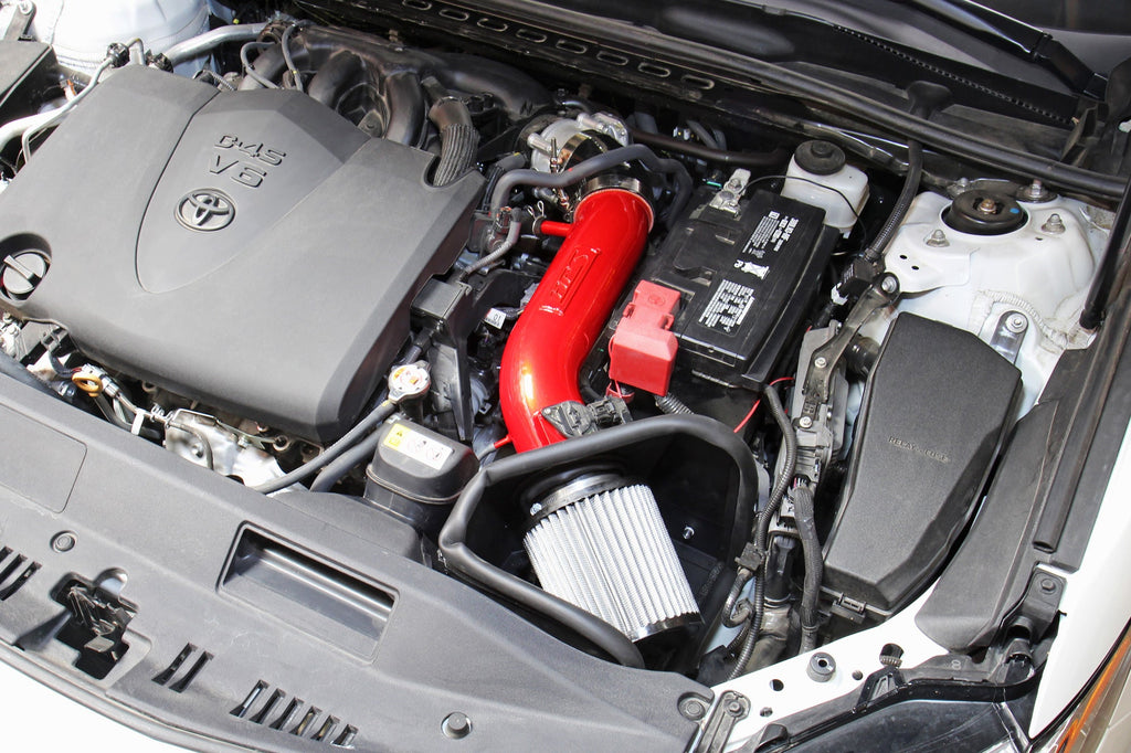 HPS Performance Air Intake Kit with Heat Shield (Red) - Toyota Camry - (2018-2024)