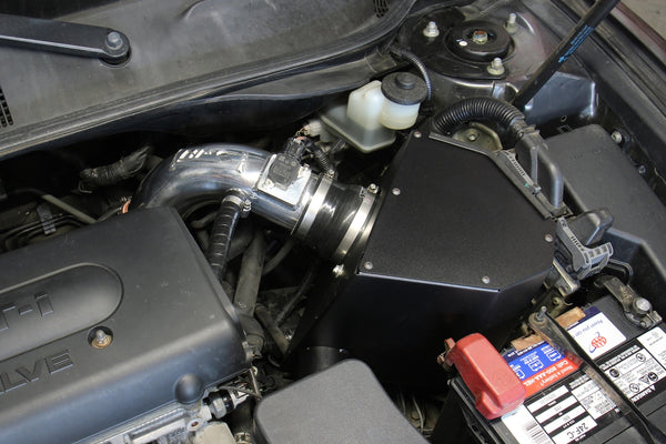 HPS Performance Air Intake Kit with Heat Shield, Red, 827-693R