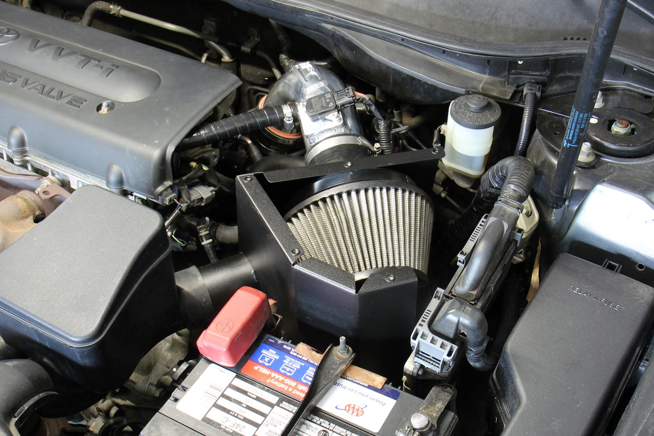 HPS Performance Air Intake Kit with Heat Shield (Polished) - Toyota Camry 4Cyl - (2007-2009)