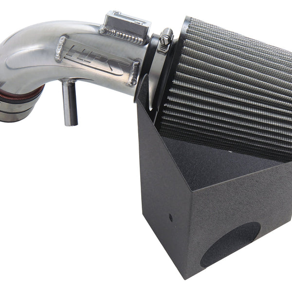HPS Performance Air Intake Kit with Heat Shield Polished 827-694P