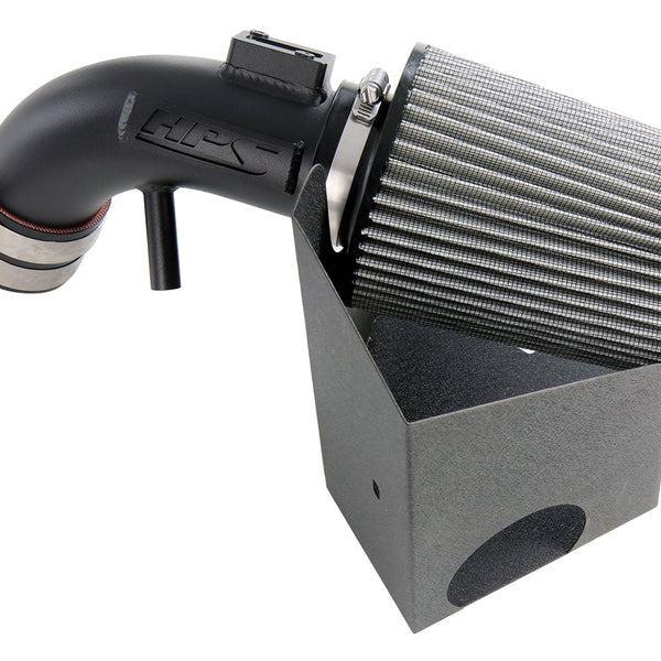 HPS Performance Air Intake Kit with Heat Shield Black 827-694WB