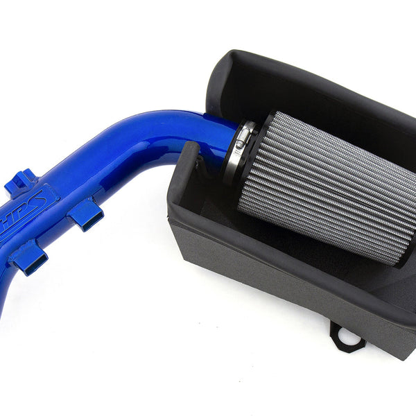 HPS Performance Air Intake Kit with Heat Shield Blue 827-698BL