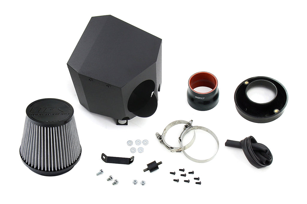 HPS Performance Air Intake Kit with Heat Shield (Polished) - BMW X6 - (2015-2019)