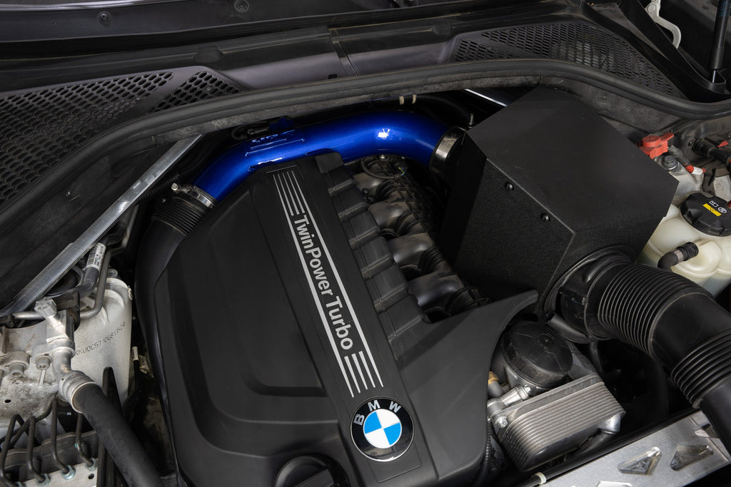 HPS Performance Air Intake Kit with Heat Shield (Polished) - BMW X6 - (2015-2019)