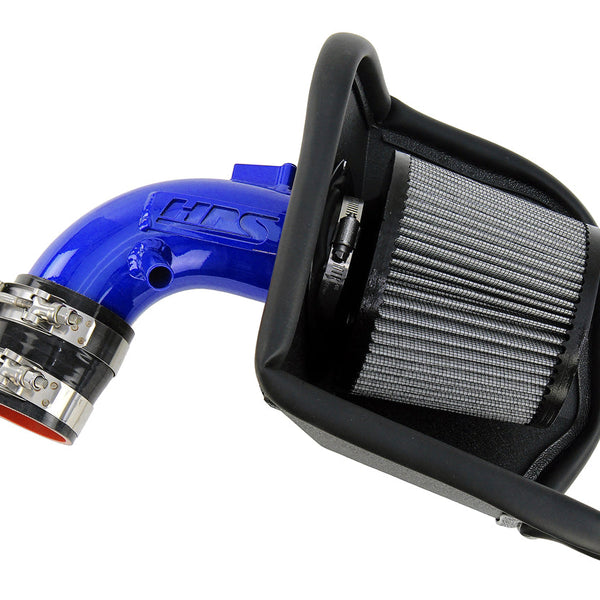 HPS Performance Air Intake Kit with Heat Shield Blue 827-700BL