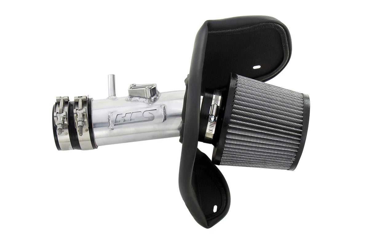 HPS Performance Air Intake Kit with Heat Shield Polished 827-701P
