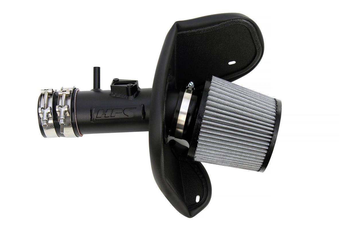 HPS Performance Air Intake Kit with Heat Shield Black 827-701WB