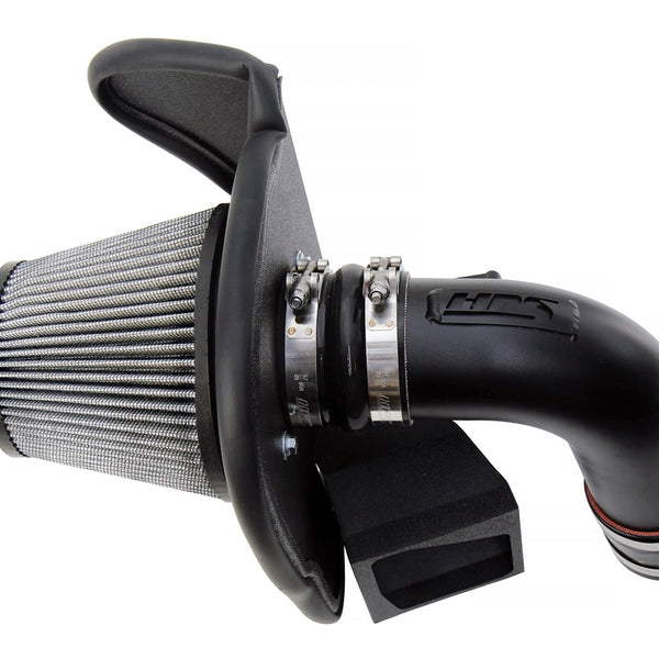 HPS Performance Air Intake Kit with Heat Shield Black 827-702WB
