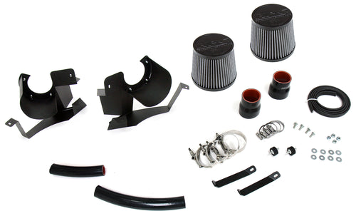 HPS Performance Air Intake Kit with Heat Shield, Red, 827-703R