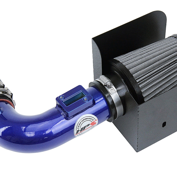 HPS Performance Air Intake Kit with Heat Shield Blue 827-704BL