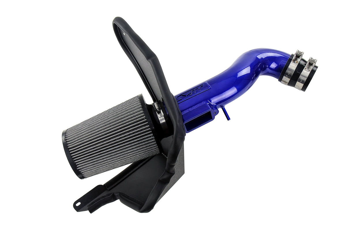 HPS Performance Air Intake Kit with Heat Shield Blue 827-705BL