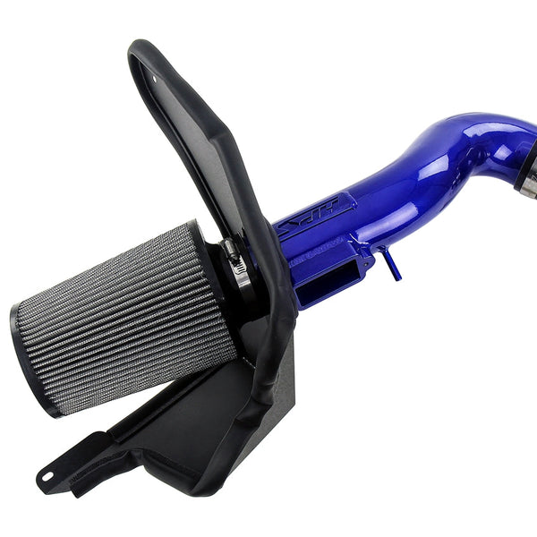 HPS Performance Air Intake Kit with Heat Shield Blue 827-705BL