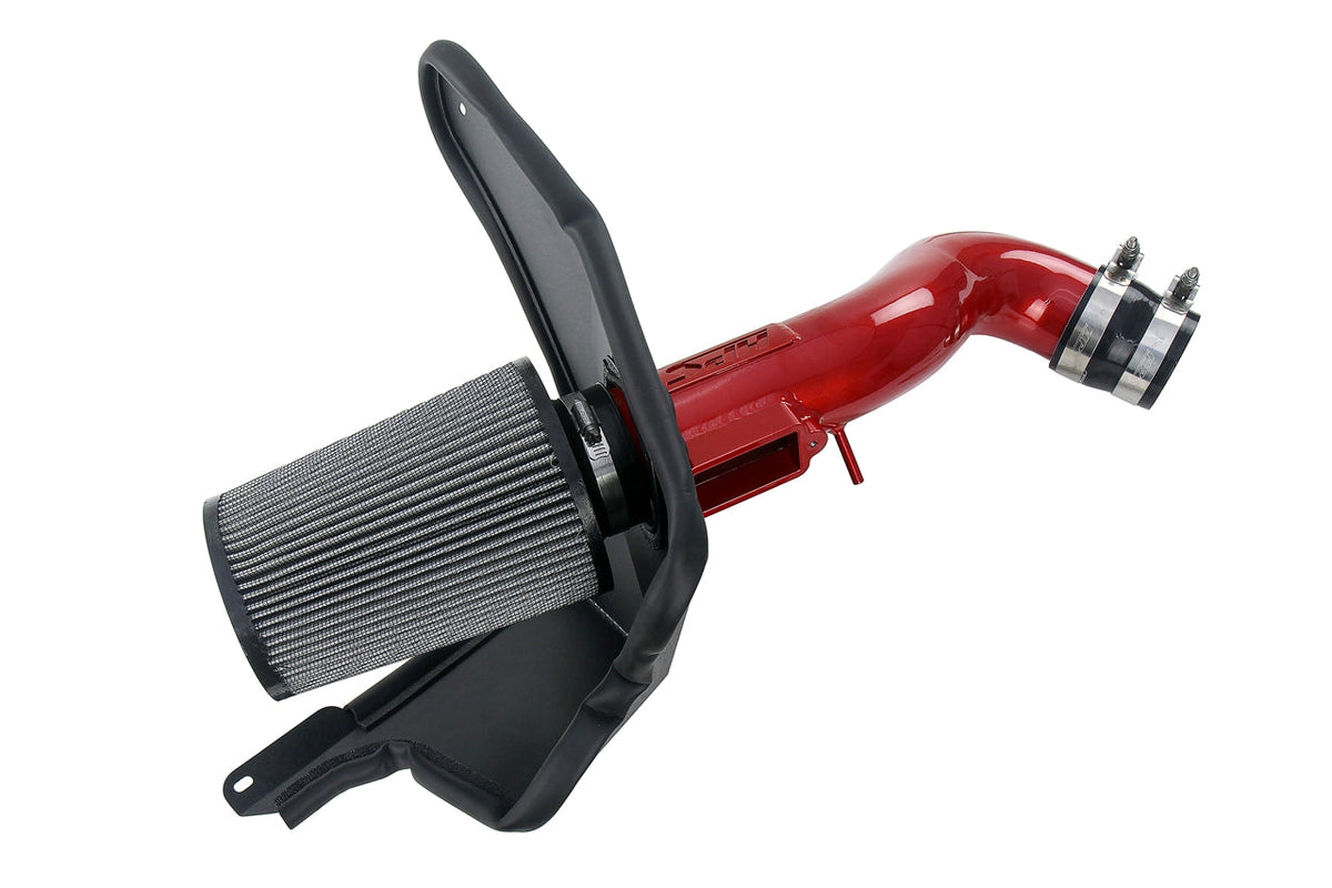 HPS Performance Air Intake Kit with Heat Shield Red 827-705R
