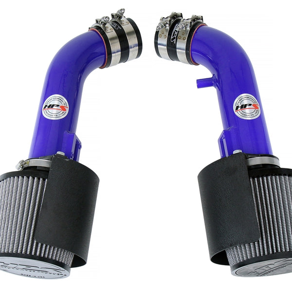 HPS Performance Air Intake Kit with Heat Shield Blue 827-706BL
