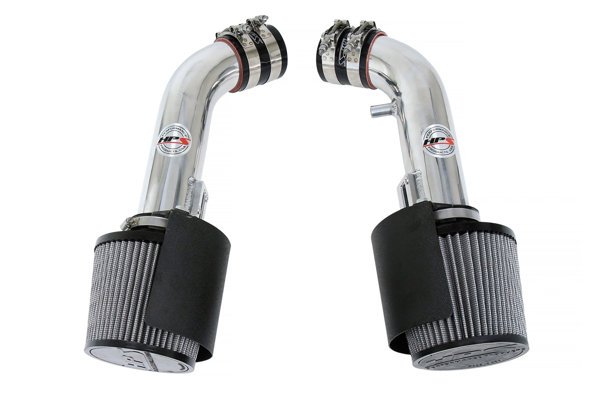 HPS Performance Air Intake Kit with Heat Shield Polished 827-706P