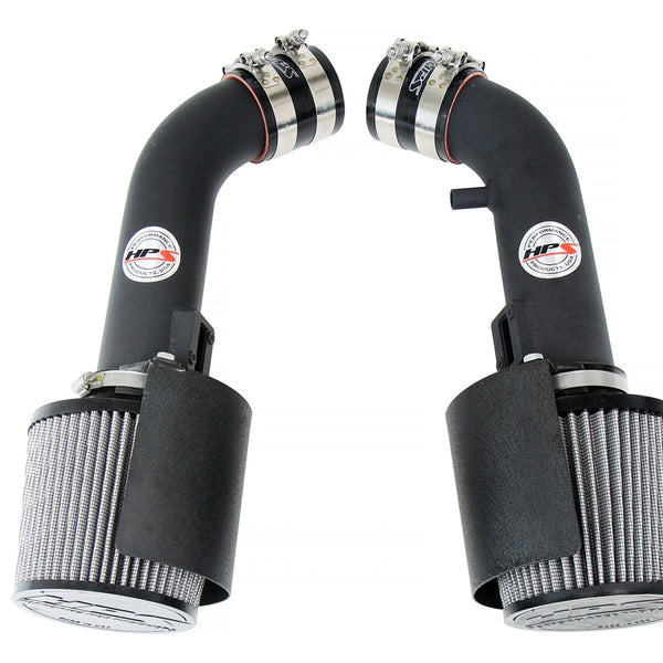 HPS Performance Air Intake Kit with Heat Shield Black 827-706WB