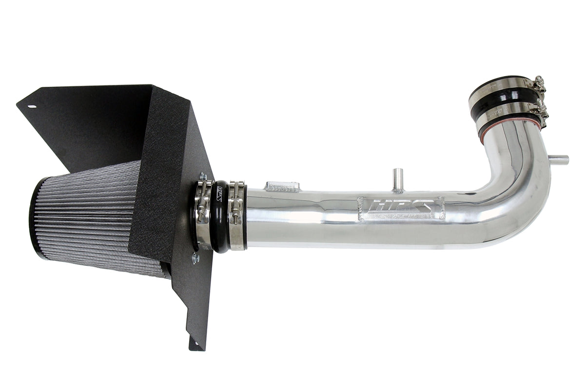 HPS Performance Air Intake Kit with Heat Shield Polished 827-707P