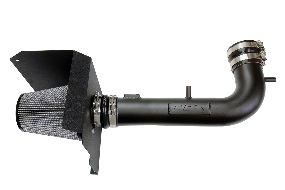 HPS Performance Air Intake Kit with Heat Shield Black 827-707WB