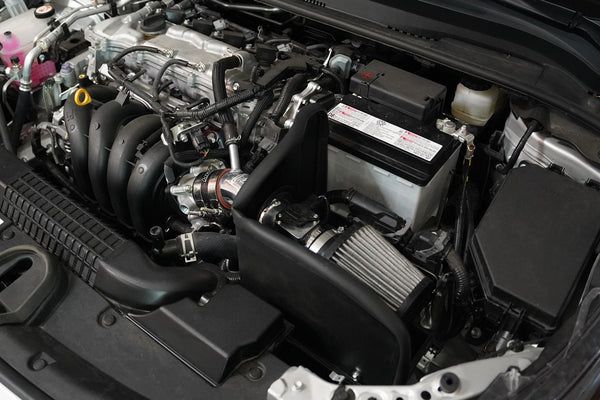 HPS Performance Air Intake Kit with Heat Shield, Black, 827-708WB