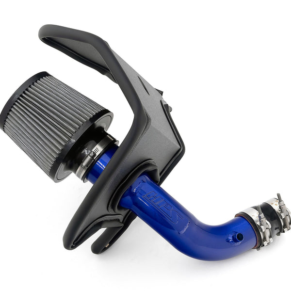 HPS Performance Air Intake Kit with Heat Shield Blue 827-709BL