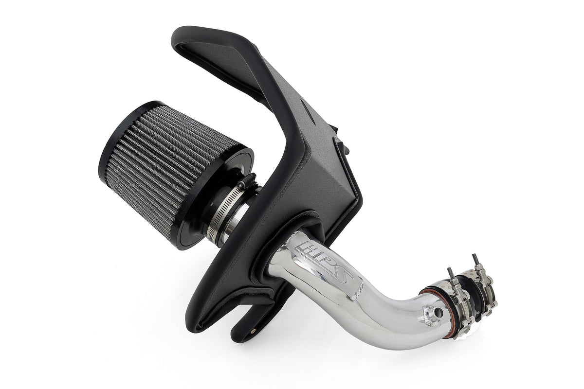 HPS Performance Air Intake Kit with Heat Shield Polished 827-709P