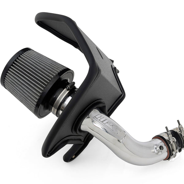 HPS Performance Air Intake Kit with Heat Shield Polished 827-709P