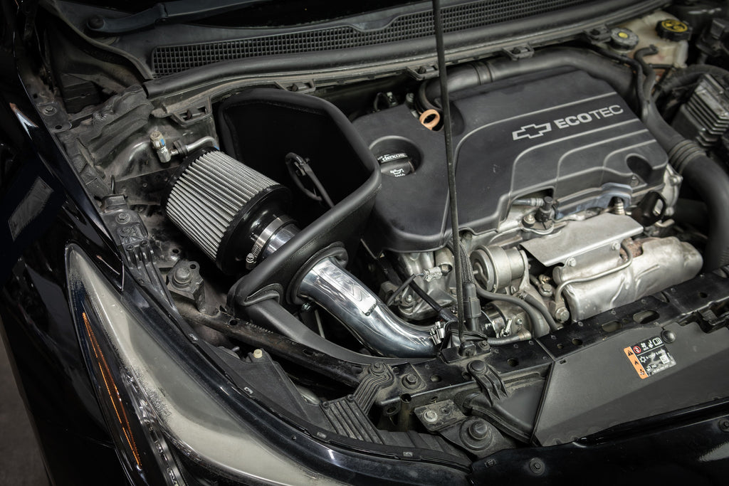 HPS Performance Air Intake Kit with Heat Shield (Polished) - Chevrolet Cruze (Excludes 2016 Cruze Limited) - (2016-2019)