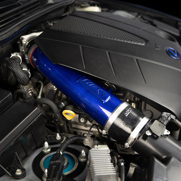 HPS Performance Air Intake Tube with Drop in Air Filter Blue 827-710BL