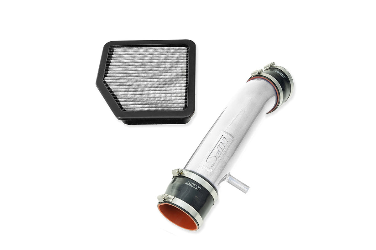 HPS Performance Air Intake Tube with Drop in Air Filter Polished 827-710P