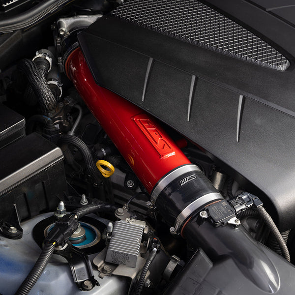 HPS Performance Air Intake Tube with Drop in Air Filter Red 827-710R