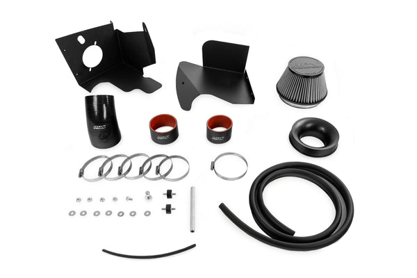 HPS Performance Air Intake Kit with Heat Shield, Red, 827-712R