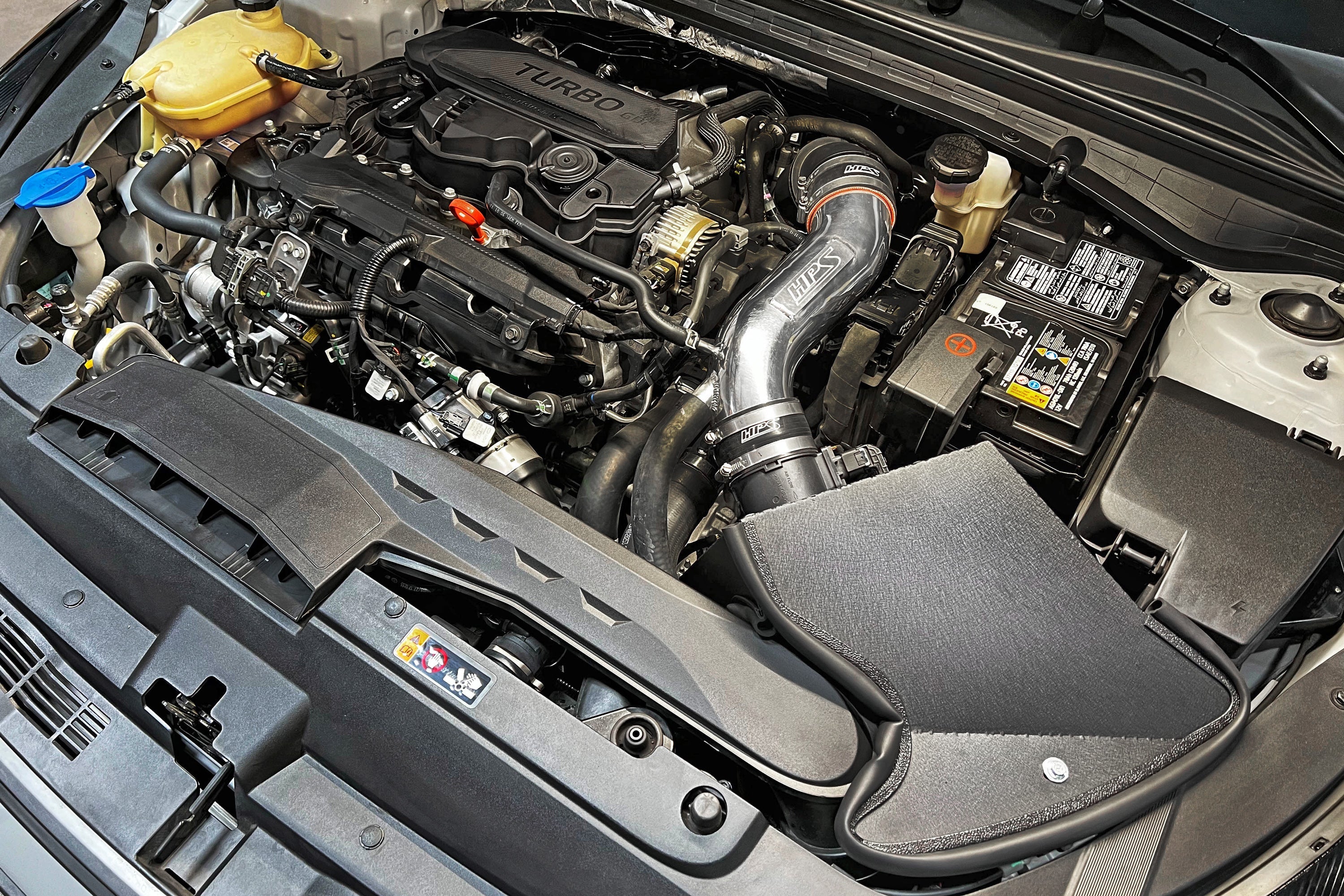 HPS Performance Air Intake Kit with Heat Shield, Blue, 827-712BL
