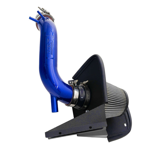 HPS Performance Air Intake Kit with Heat Shield Blue 827-713BL