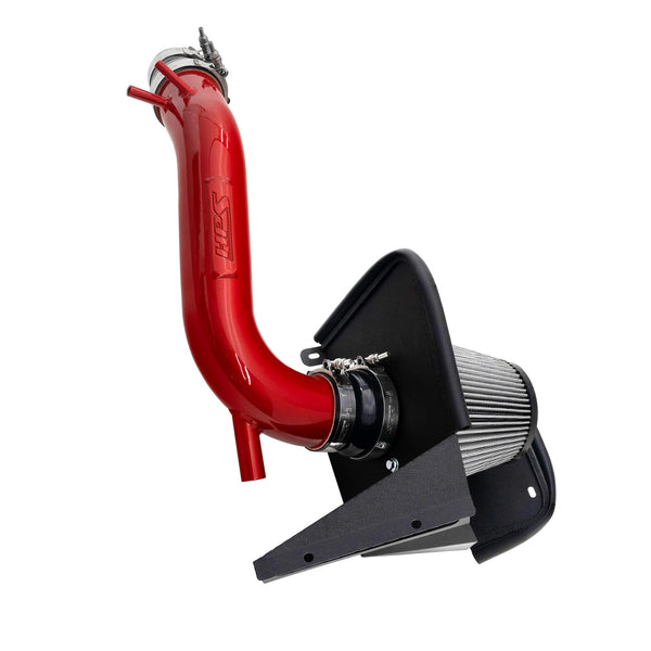 HPS Performance Air Intake Kit with Heat Shield Red 827-713R