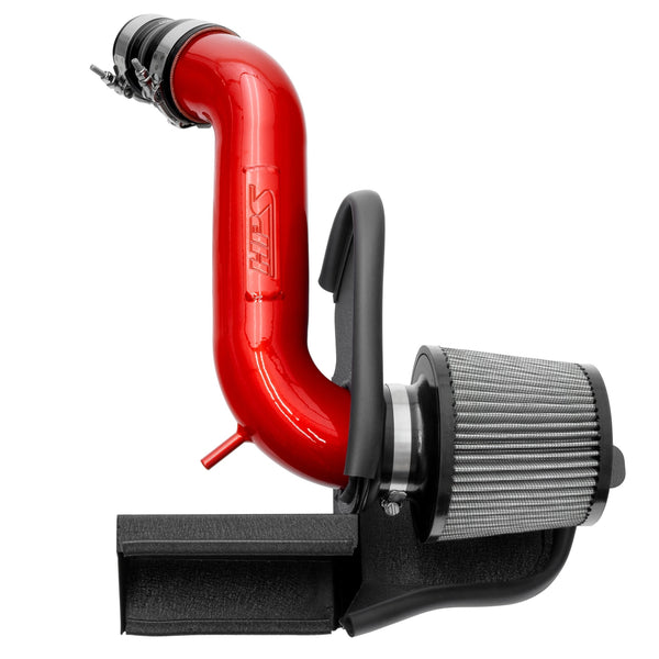 HPS Performance Air Intake Kit with Heat Shield Red 827-714R
