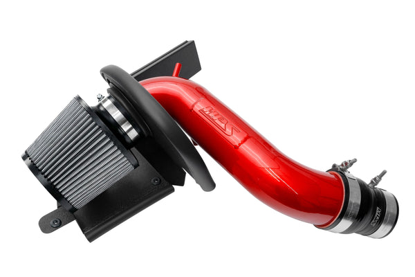 HPS Performance Air Intake Kit with Heat Shield, Red, 827-714R