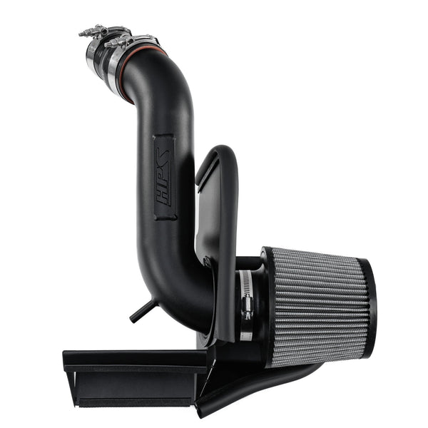 HPS Performance Air Intake Kit with Heat Shield Black 827-714WB