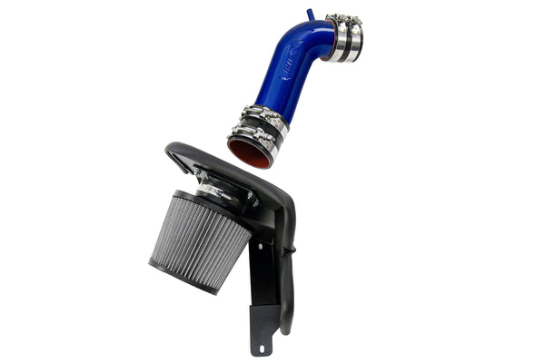 HPS Performance Air Intake Kit with Heat Shield, Blue, 827-715BL