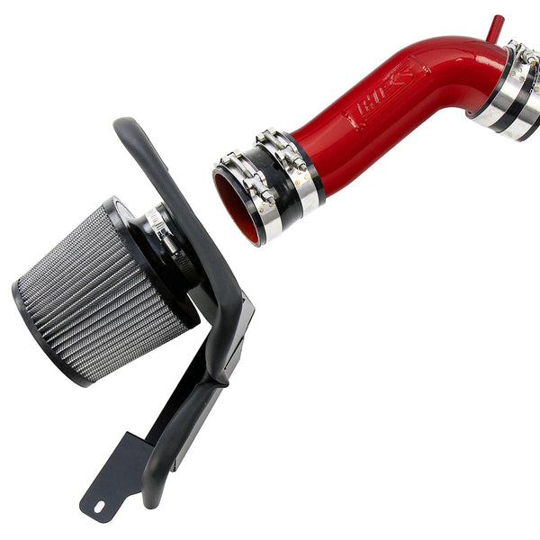 HPS Performance Air Intake Kit with Heat Shield Red 827-715R
