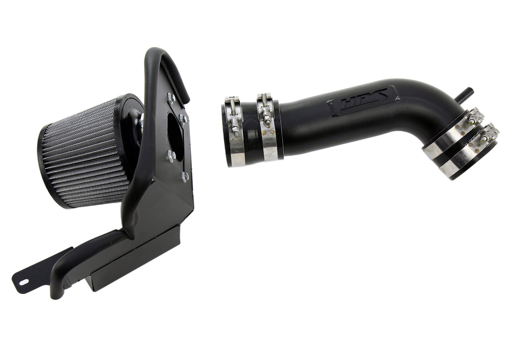 HPS Performance Air Intake Kit with Heat Shield, Black, 827-715WB