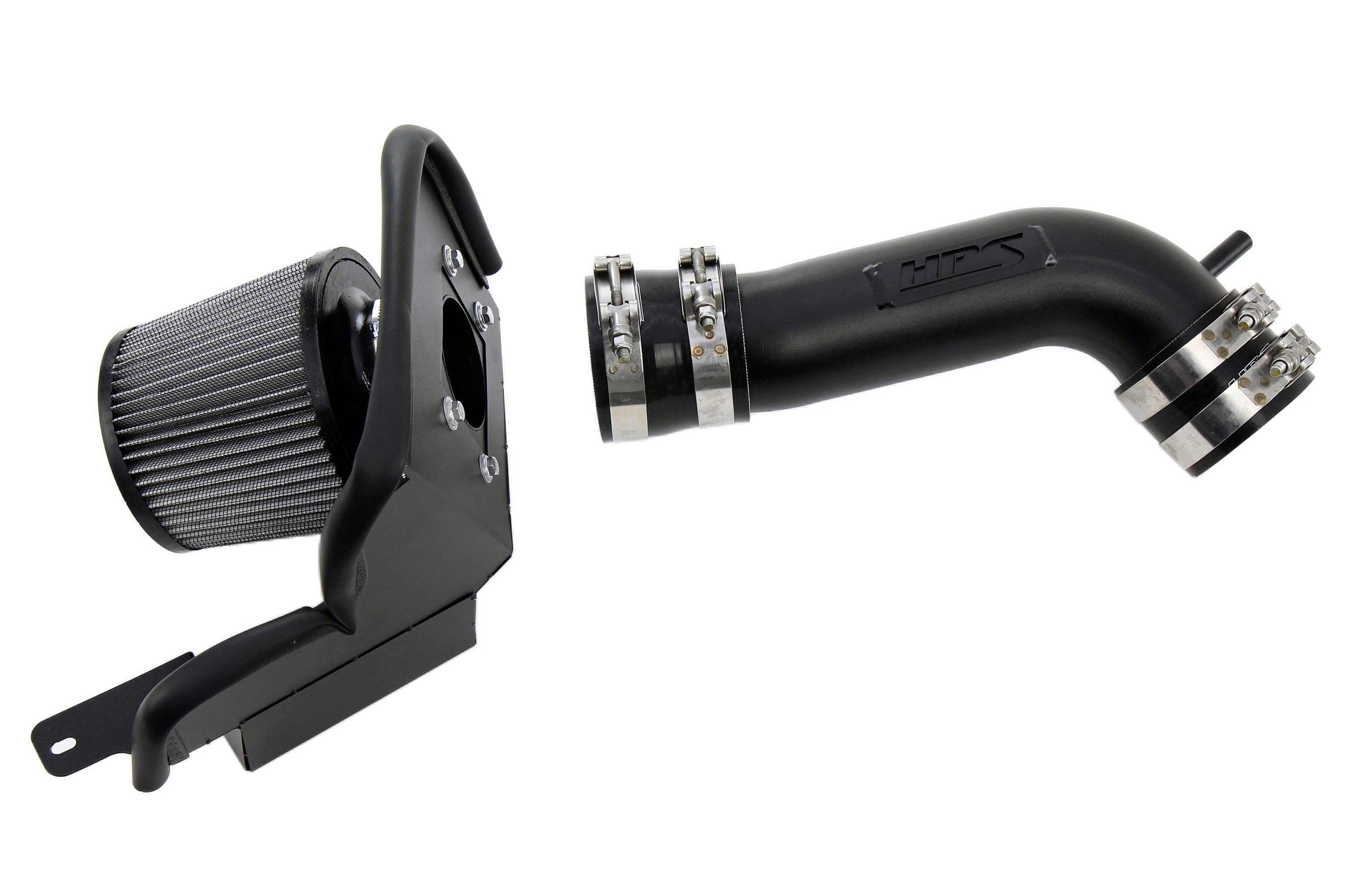 HPS Performance Air Intake Kit with Heat Shield, Black, 827-715WB